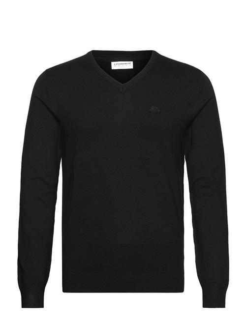Ecovero V-Neck L/S Knit Lindbergh Black