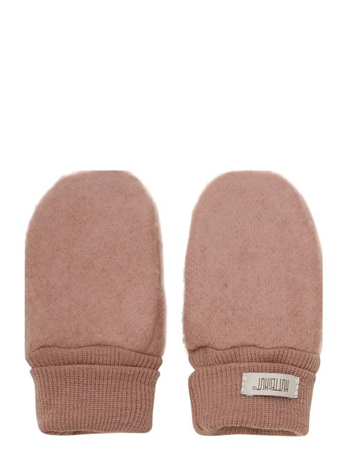 Mittens Wool Fleece 2-Layer Huttelihut Pink