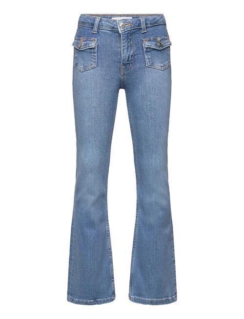Flared Jeans With Pocket Mango Blue