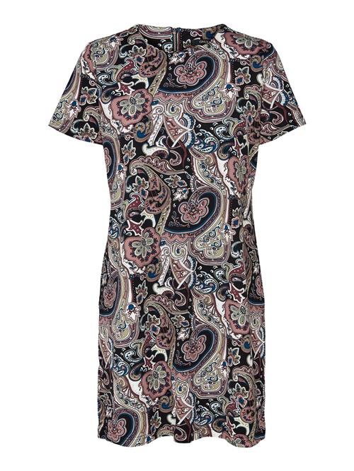 ONLY Kjole 'POP TRASH'  ultramarinblå / lysebrun / mørkebrun / hvid