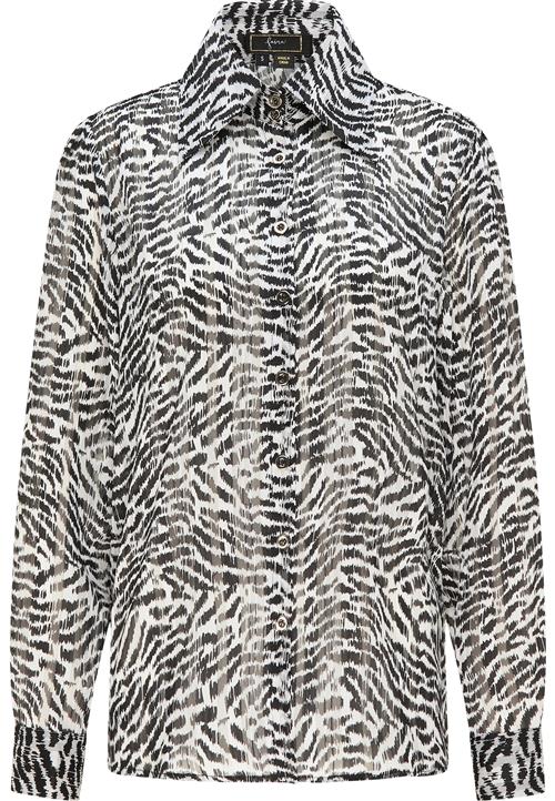 faina Bluse  sort / hvid