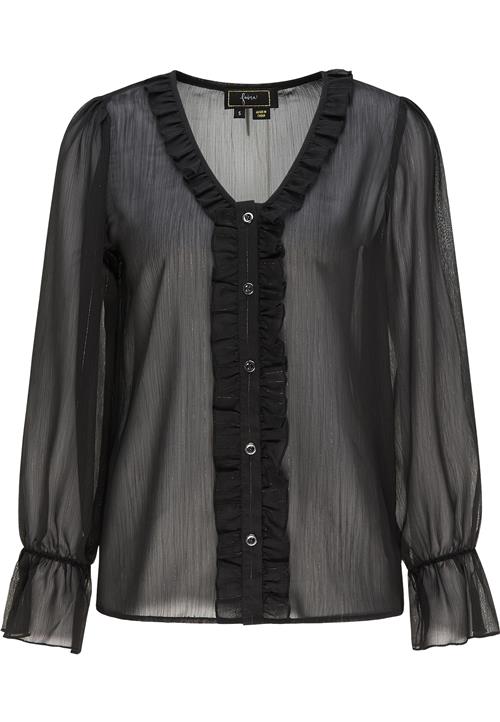 faina Bluse  sort / sølv