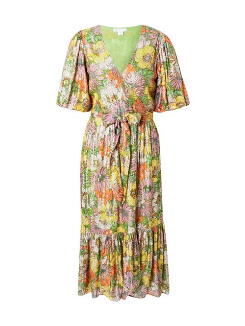 Warehouse Kjole  khaki / orange / lyserød / hvid