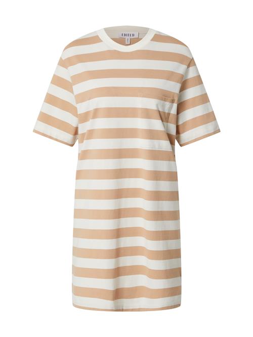 EDITED Kjole 'Anina'  pastelorange / hvid