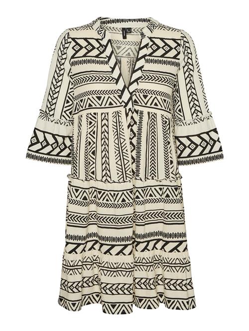 VERO MODA Blusekjole 'Dicthe'  creme / antracit