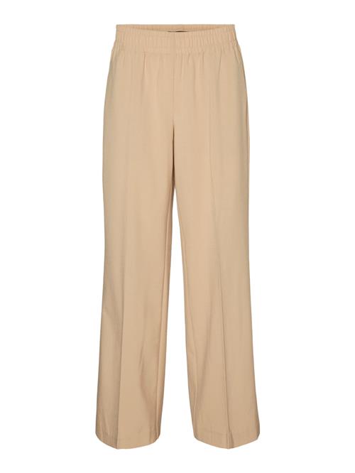 VERO MODA Bukser med fals 'SADIASUI'  mørkebeige