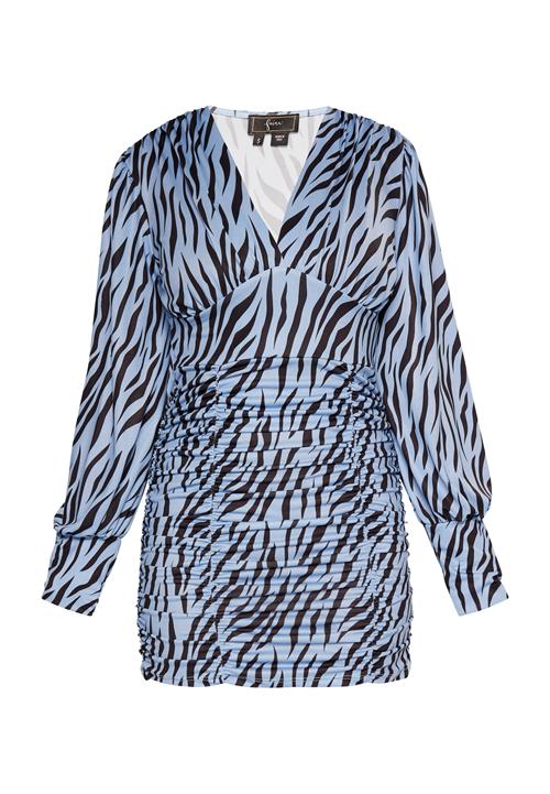 faina Kjole  lyseblå / sort