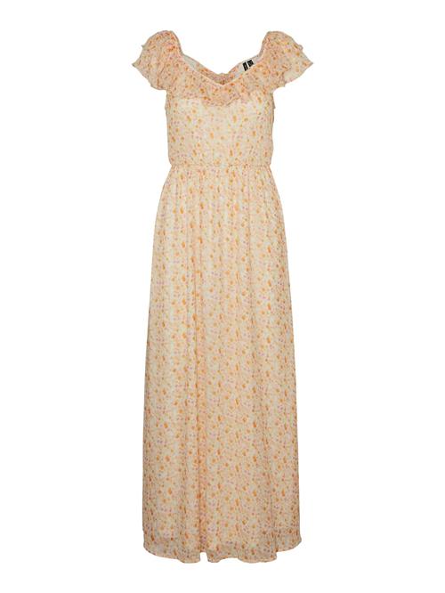 VERO MODA Kjole 'SMILLA'  orange / rosé / lys pink / uldhvid