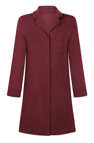 Hunkemöller Langærmet jerseyskjortekjole Essential Lilla