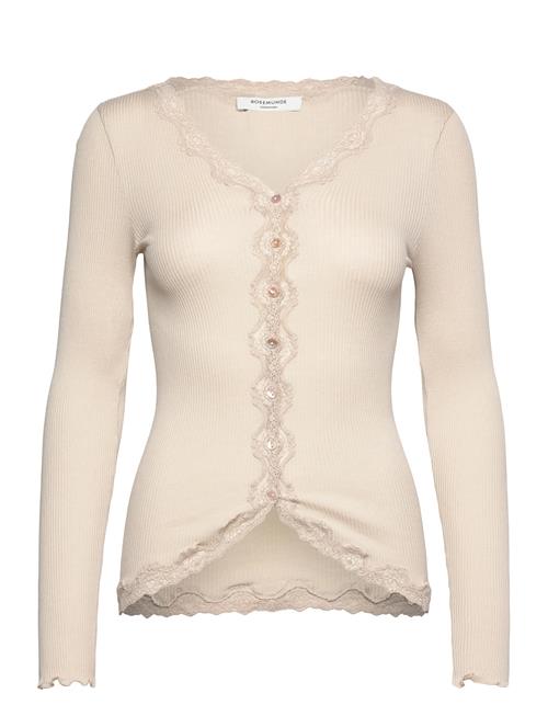 Silk Cardigan W/ Lace Rosemunde Cream