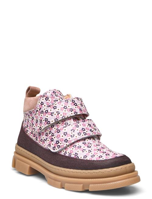 Boots - Flat - With Lace And Zip ANGULUS Pink