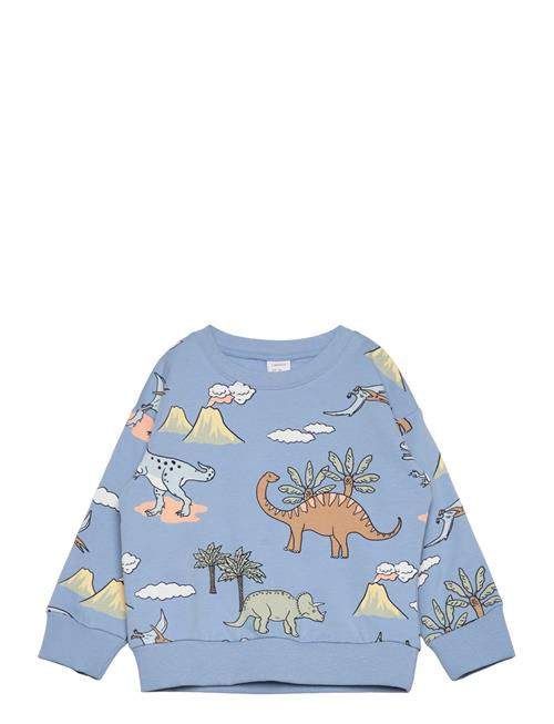 Sweatshirt Dino Aop Lindex Blue