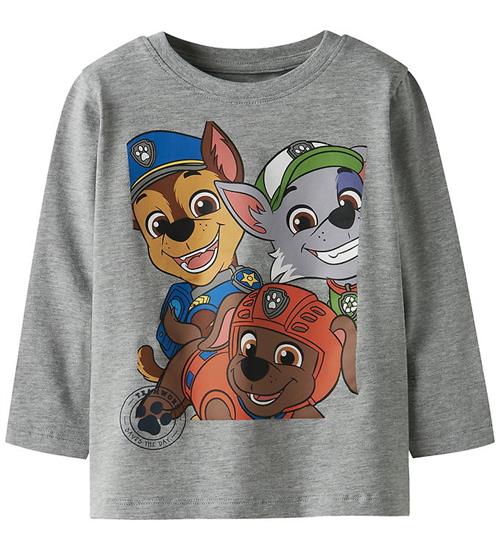 Name It Bluse - Paw Patrol - NmmNitin - Grey Melange
