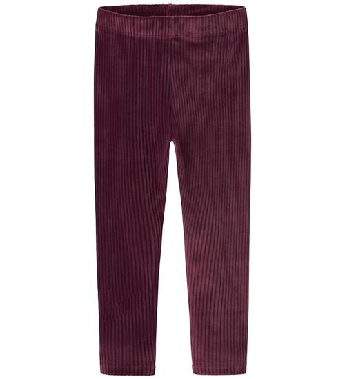 Name It Leggings - Velour - NmfVeloa - Burgundy