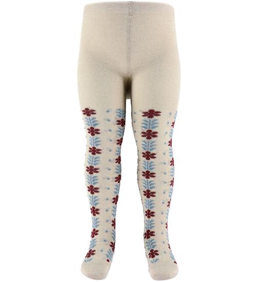 MP Strømpebukser - Uldblanding - Lucy Glitter - Cream