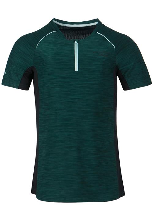 ENDURANCE Funktionsbluse 'Weni'  mørkegrøn / sort