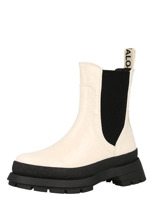 BUFFALO Chelsea Boots 'SIMONA'  creme / sort