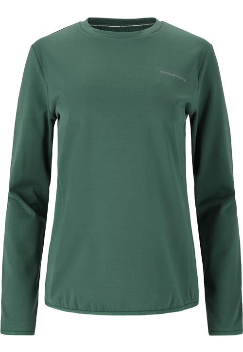 ENDURANCE Funktionsbluse 'Leah'  grøn / sølv