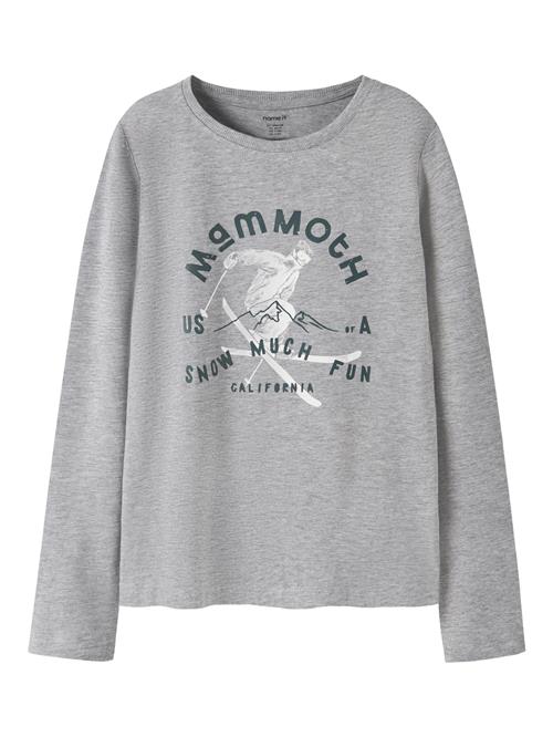 NAME IT Langærmet Bluse Vux Grey Melange Snow