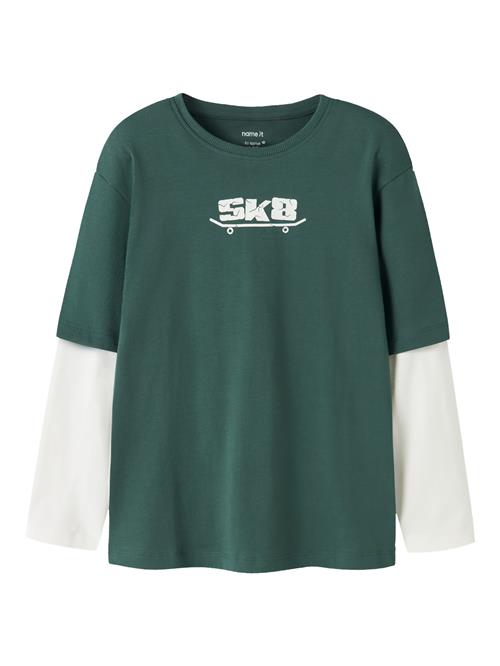 NAME IT Langærmet Bluse Varto Bistro Green Skate8