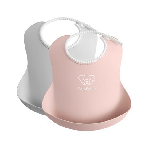BabyBjörn 2-pak Hagesmækker Powder Pink/Grey One Size      unisex