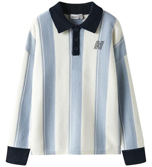 Name it Bluse - NkmSima - Strik - Kentucky Blue