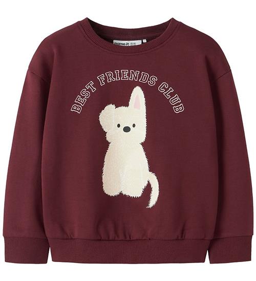 Name It Sweatshirt - NmfViloui - Burgundy/ Best Friend Club