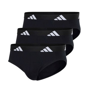 adidas 3P Active Flex Cotton Brief Sort bomuld Medium Herre