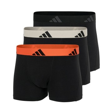 adidas 3P Active Flex Cotton Trunk Orange/Sort bomuld X-Large Herre