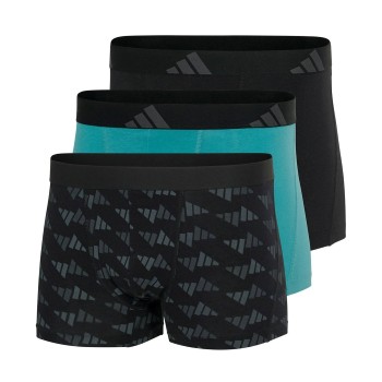 adidas 3P Active Flex Cotton Trunk Grå/Sort bomuld Large Herre