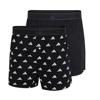 adidas 2P Active Woven Boxer Sort Mønster bomuld Large Herre