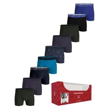 Björn Borg 9P Cotton Stretch Boxer Trunks Flerfarvet bomuld Small Herre