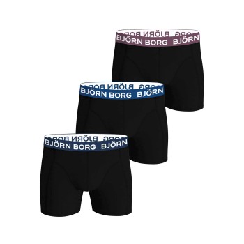 Björn Borg 3P Cotton Stretch Boxers Flerfarvet bomuld Small Herre