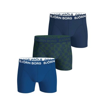 Björn Borg 3P Cotton Stretch Boxers Flerfarvet-2 bomuld Large Herre
