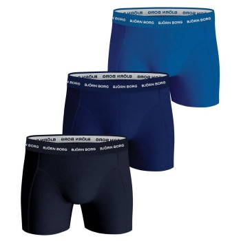 Björn Borg 3P Essential Shorts Marine/Blå bomuld X-Large Herre