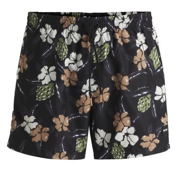 BOSS Badebukser Piranha Swim Shorts Sort Mønster polyester Large Herre