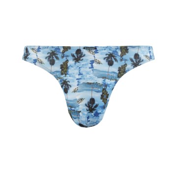 Se Bruno Banani Long Beach String Blå Mønster polyamid X-Large Herre ved Timarco