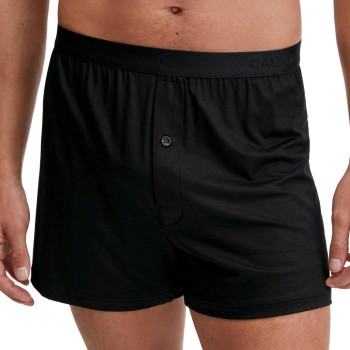 Calida Natural Cooling Boxer Shorts Sort tencel Large Herre