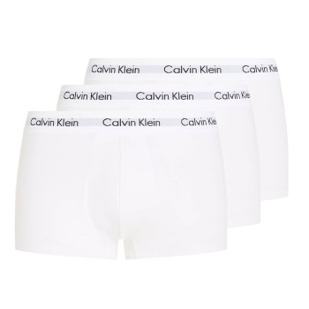 Calvin Klein 3P Cotton Stretch Low Rise Trunks Hvid bomuld Large Herre