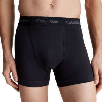 Calvin Klein 9P Cotton Stretch Trunks Sort bomuld Small Herre