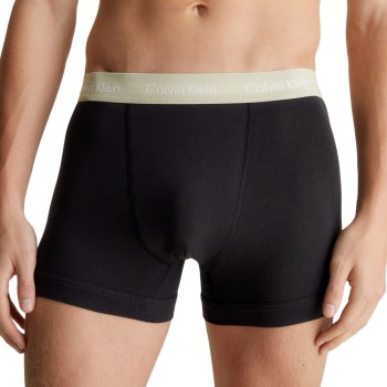 Calvin Klein 9P Cotton Stretch Trunks Sort/brun bomuld X-Large Herre