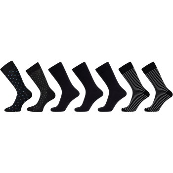 Dovre Strømper 7P Bamboo Viscose Socks Sort Str 40/45 Herre