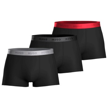 HUGO 3P Triplet Trunk Sort/Sølv bomuld Large Herre