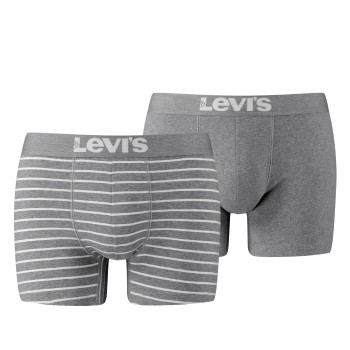 Levis 2P Base Stripe Boxer Grå bomuld XX-Large Herre