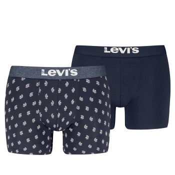 Levis 2P Denim Geo Boxer Marineblå bomuld Large Herre