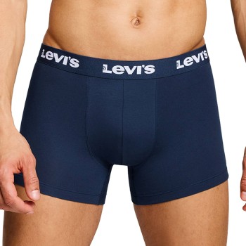 Levis 2P Repeat Logo Boxer Brief Marineblå bomuld Large Herre