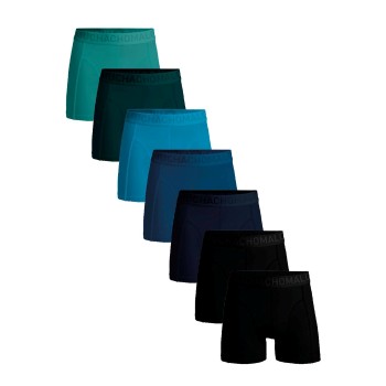 Muchachomalo 7P Hello Moonlight Boxer Blå/Turkise Bambus Large Herre