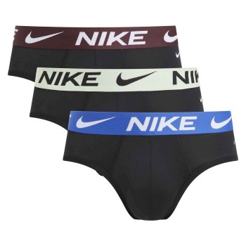 Nike 6P Dri-Fit Essential Micro Hip Brief Sort/brun bomuld X-Large Herre