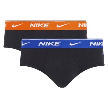 Nike 2P Everyday Cotton Stretch Briefs Blå/Orange bomuld X-Large Herre