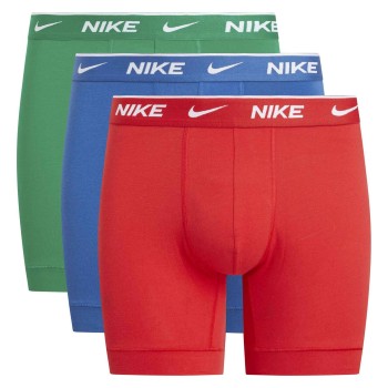 Nike 6P Everyday Essentials Cotton Stretch Boxer Rød/Grøn bomuld Large Herre